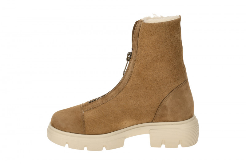 Paul Green Winter Stiefelette braun Front-Zip Boots 8251