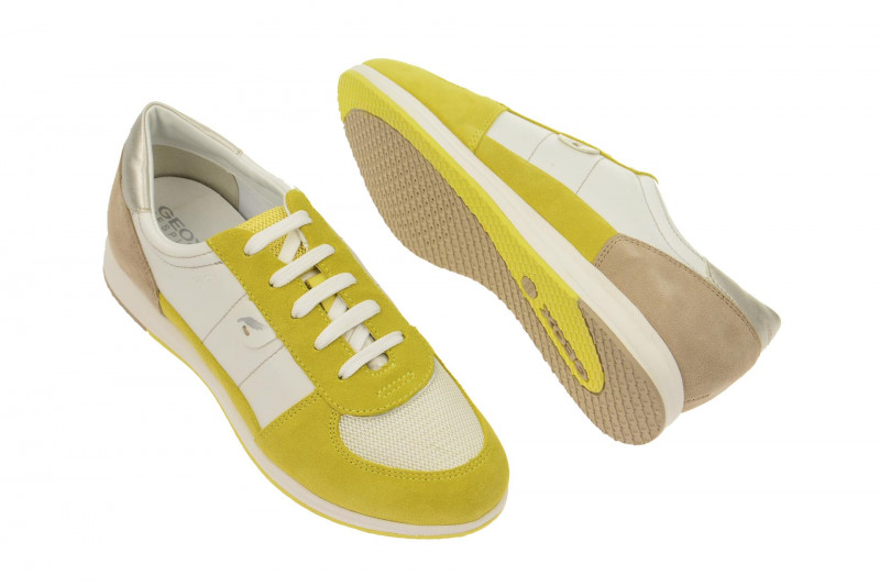 Geox D52H5B 05422 C1372 Avery gelb weiß