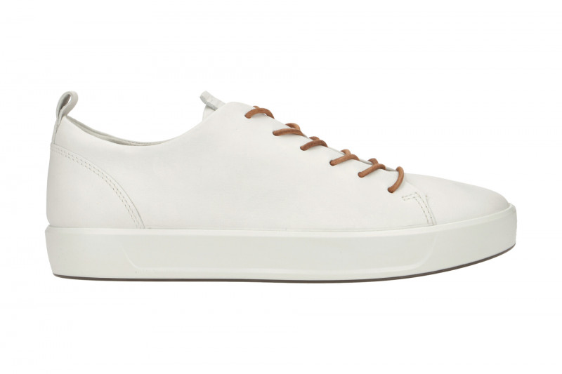 Ecco Soft 8 Schuhe weiß Herren Sneakers
