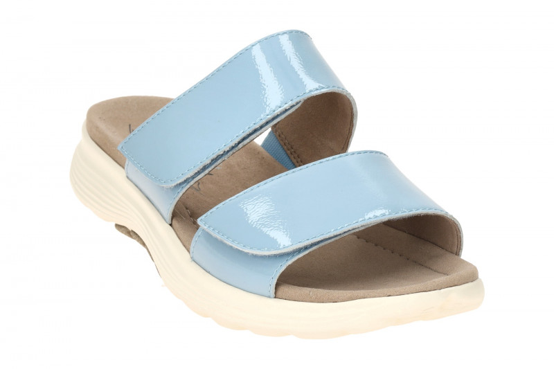 Gabor RollingSoft Pantolette blau artic Lack 66.811.96