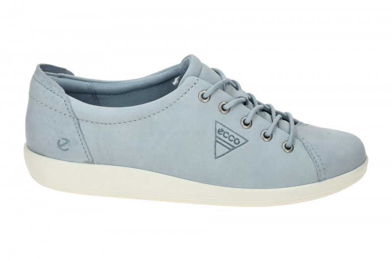 Ecco Soft 2 Schuhe blau dusty blue Damen Schnürer