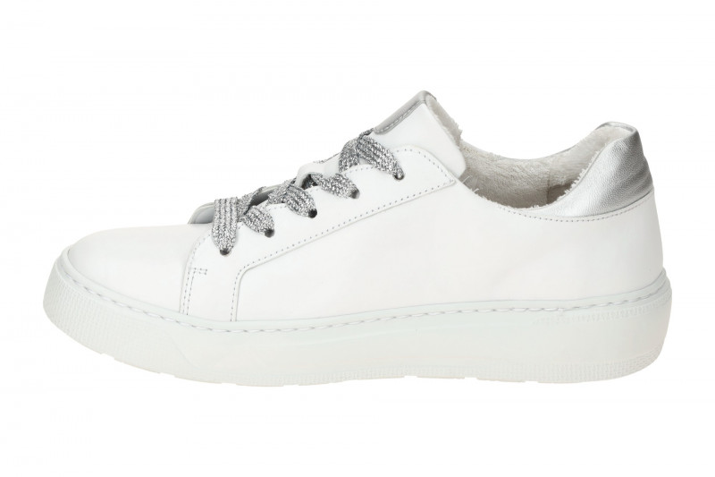 Gabor Schuhe weiß silber Sneakers 63.211.21