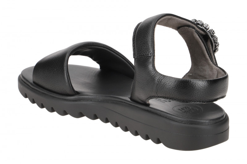 Paul Green Sandale schwarz Strassschmuck 6006