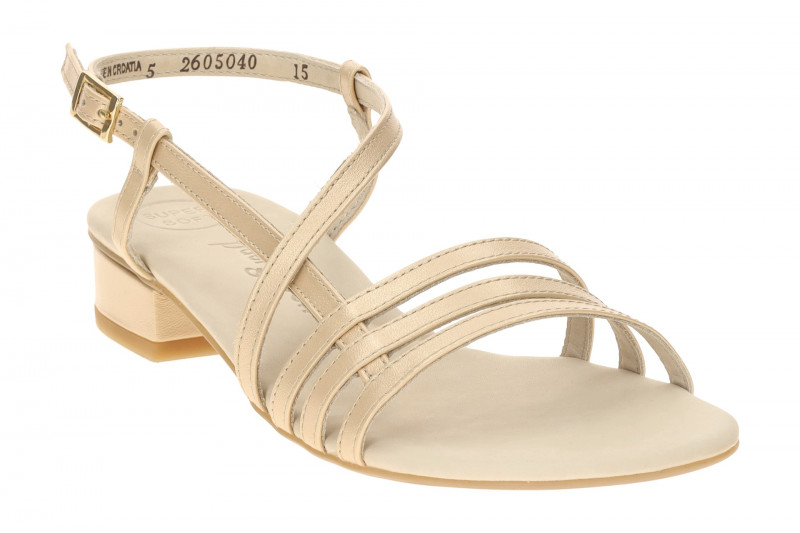 Paul Green Riemchen Sandalette beige Perlmutt 7621