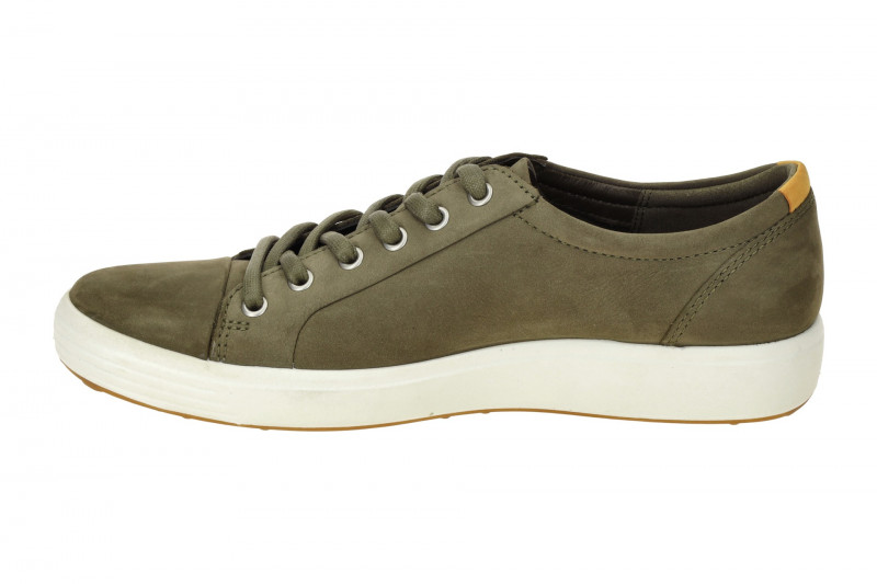 Ecco Soft 7 Schuhe dunkelgrün tarmac Nubuck Herren