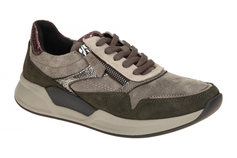 Gabor RollingSoft Schuhe grau grün 76.957.30