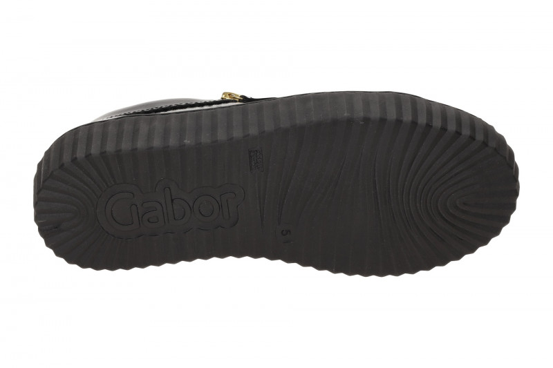 Gabor Schuhe schwarz Plateau Sneakers Schmuck 53.201.97
