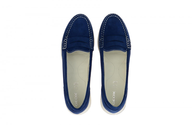 Geox Avery Mokassin Slipper blau D62H5C