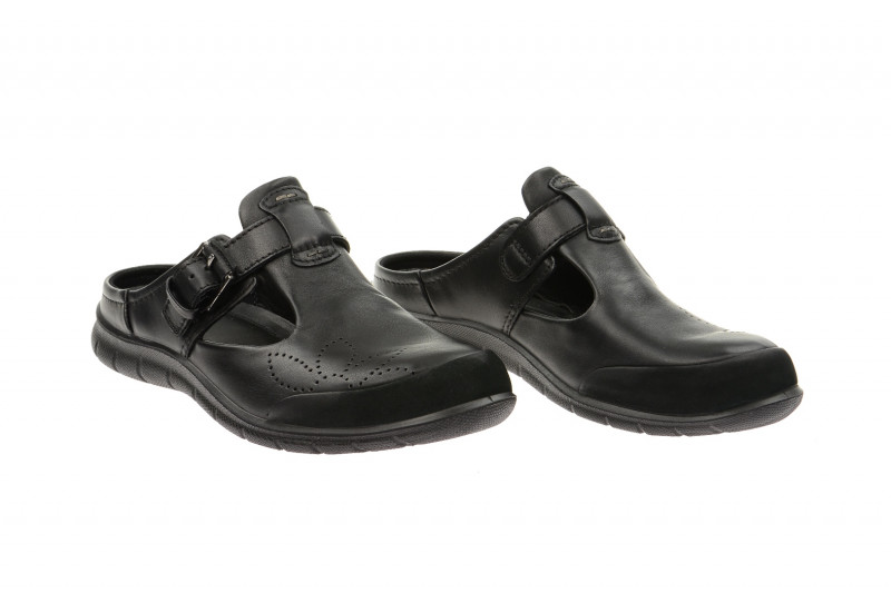 Ecco Babett Clog Pantolette schwarz 21131351707