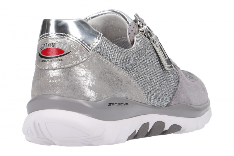 Gabor RollingSoft Schuhe grau silber 26.968.15
