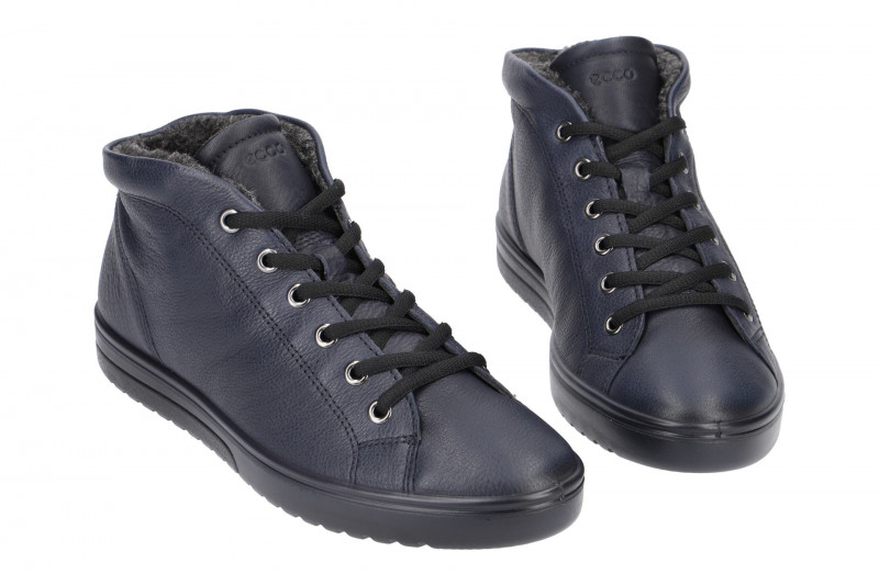 ecco Fara Stiefelette blau Warmfutter