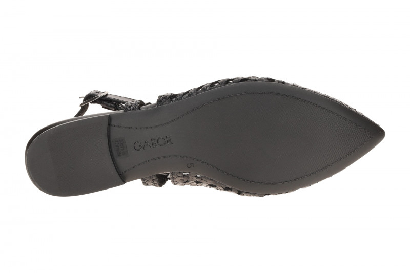 Gabor Sling Pumps schwarz Flecht-Optik 81.631.27