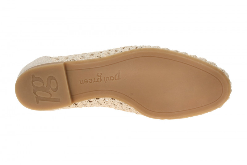 Paul Green Loafer Schuhe Slipper beige gelocht 1209