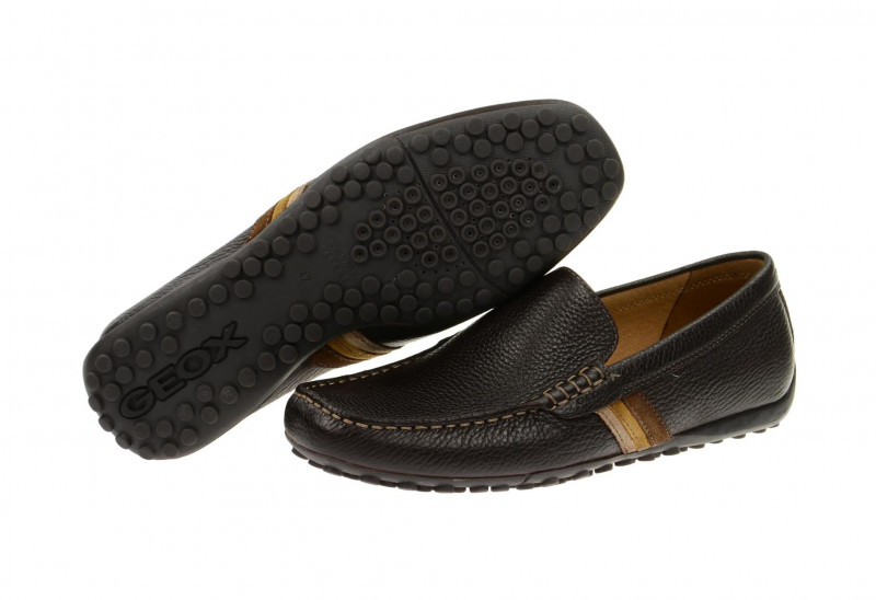 Geox Snake Mokassin Schuhe braun Gr 44 - U1107U