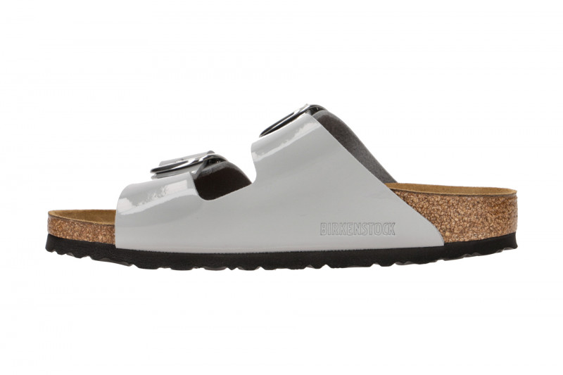 Birkenstock Arizona Big Buckle Pantolette grau Lack 1021365