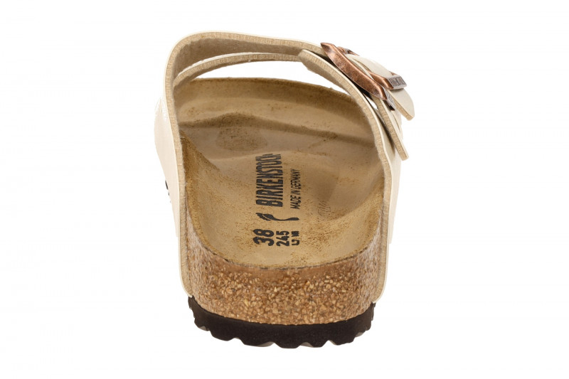 Birkenstock Arizona BS Pantolette weiß pearl-white SCHMAL 1009921