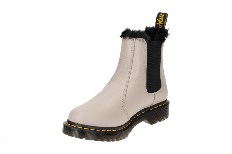 Dr Martens Leonore Stiefelette Chelsea-Boot grau Warmfutter 2976