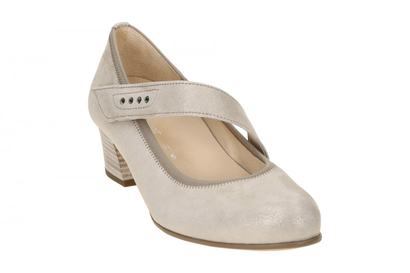 Gabor Pumps grau metallic H-Weite 66.149.14