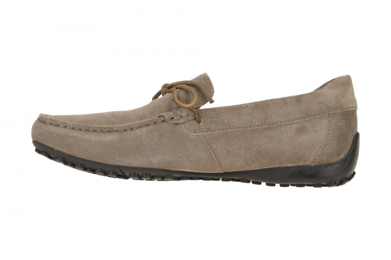 Geox Snake Mokassin Schuhe dunkel-grau Schleife U3507D