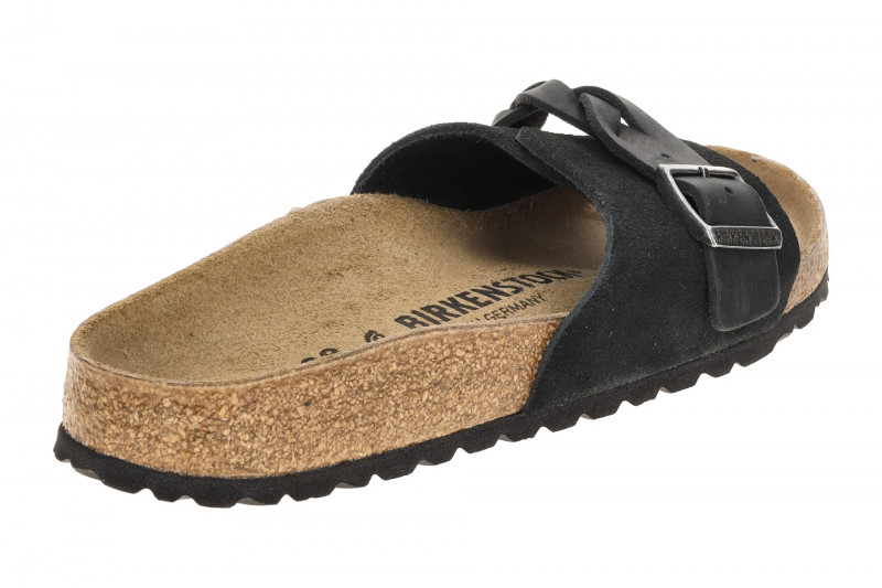 Birkenstock Oita Braided Pantolette schwarz SCHMAL 1030549