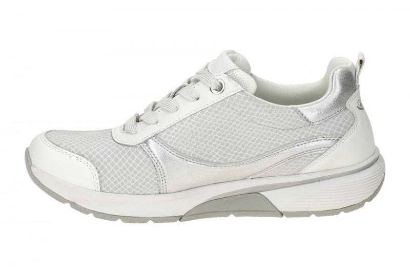 Gabor RollingSoft Schuhe weiß silber Elastik 66.877.60