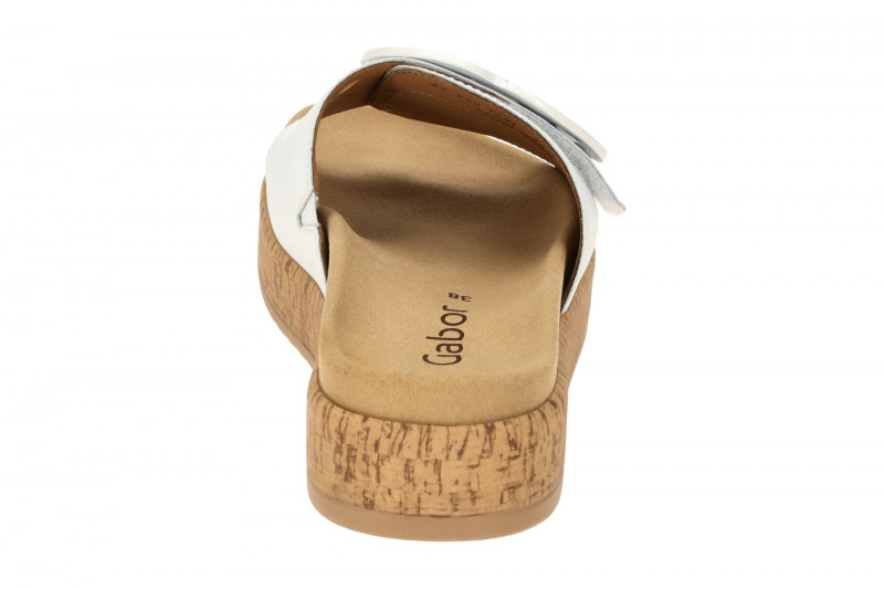 Gabor Plateau Pantolette weiß 63.760.21