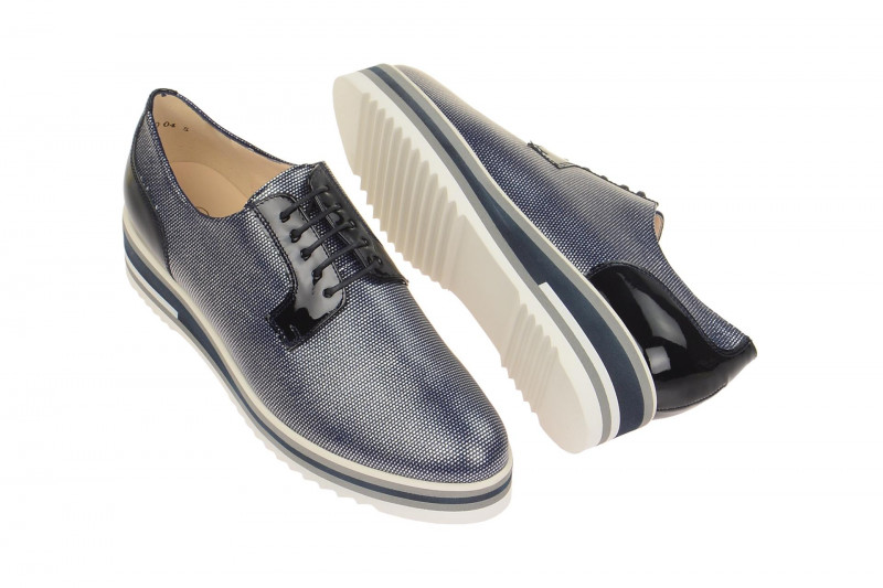 Peter Kaiser Emilie Schuhe blau silber Lack