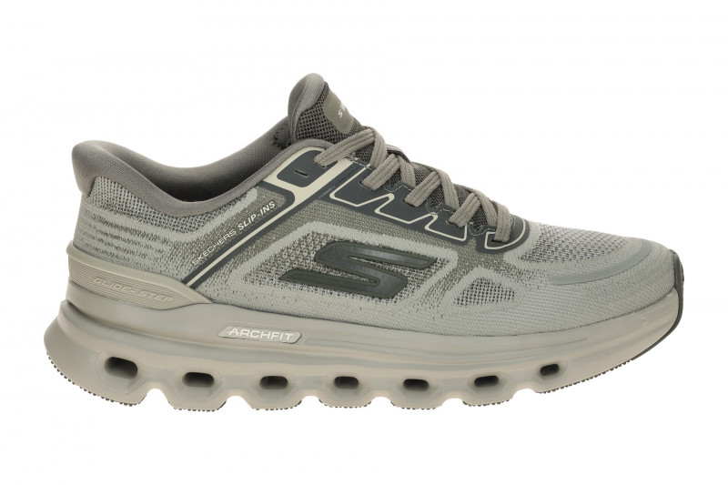 Skechers Go Run Gliede Schuhe olive grün grau Sport Slip-Ins 221120