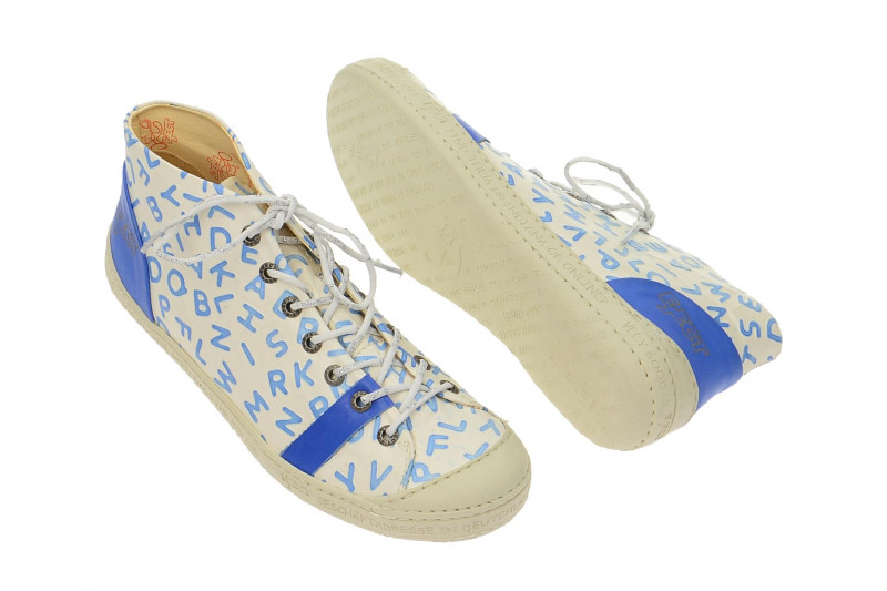 Eject Dass Stiefelette blau weiß 16225
