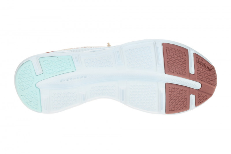 Skechers Glide Step Schuhe beige hellblau Slip-Ins 150513