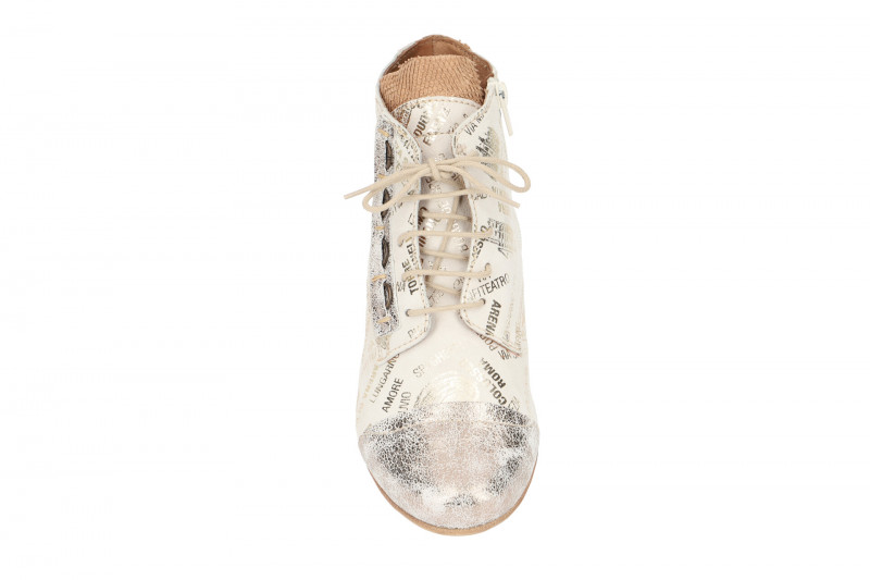 Charme Stiefelette weiß gold-metallic 0165