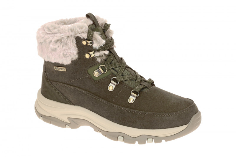 Skechers Trego Schnee Stiefeletten grün olive wasserdicht