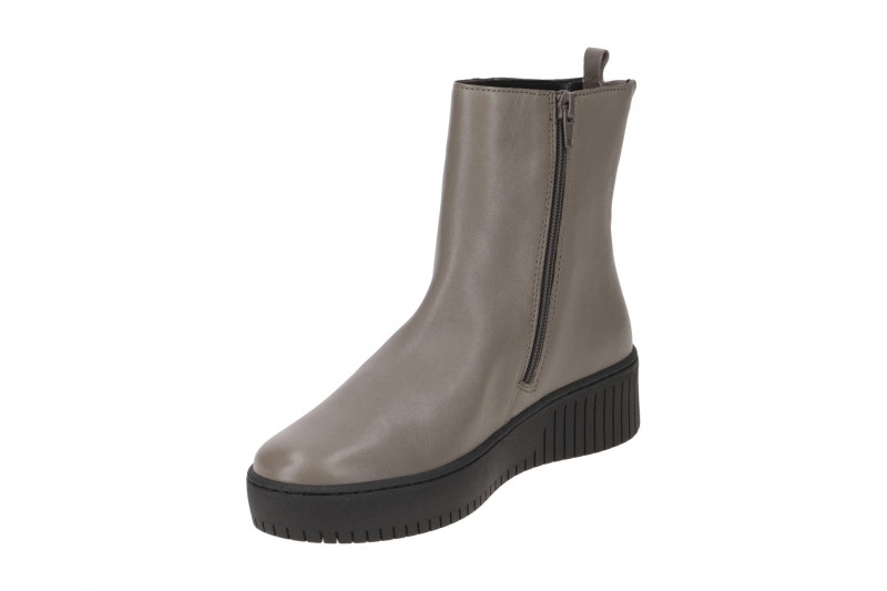 Gabor Stiefelette taupe grau braun Glattleder 33.631.29