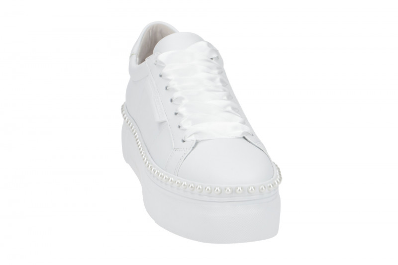 K&S Nano Pearl Sneaker Schuhe weiß Perlen