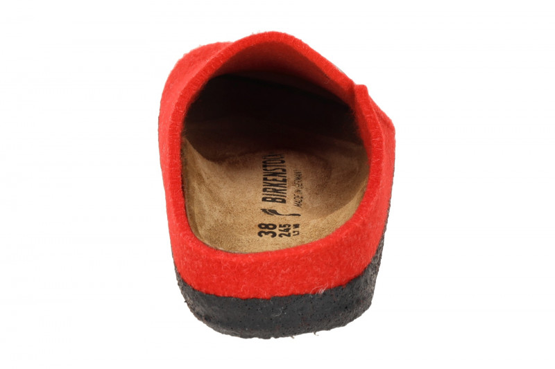 Birkenstock Zermatt Rivet Split Clogs Pantoletten rot Normal-Weit 1025014