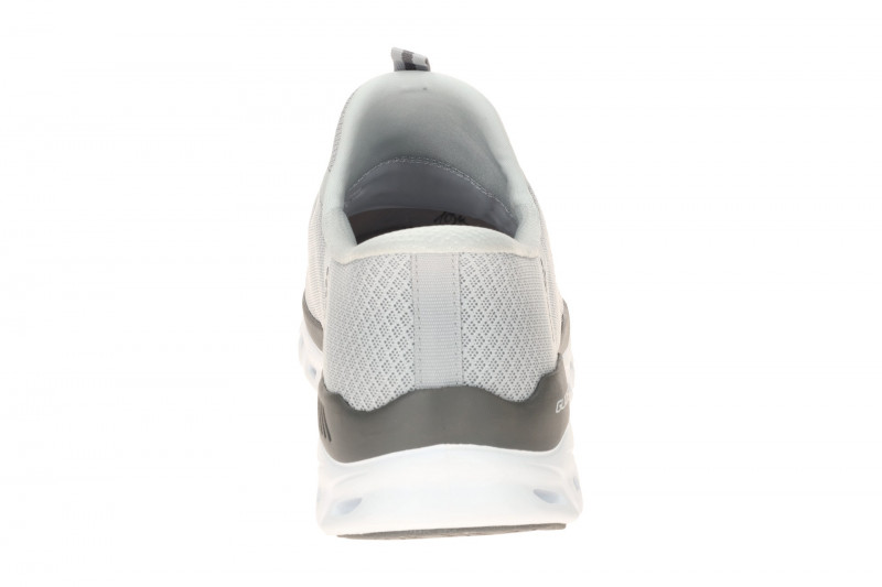 Skechers Glide Step Slipper Schuhe hellgrau Herren SLIP-INS 233010