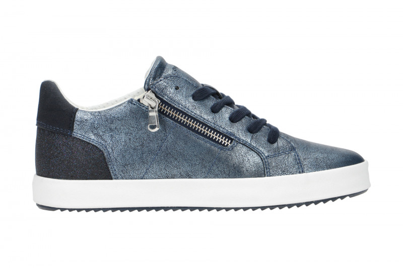 Geox Blomiee Schuhe Sneakers blau metallic