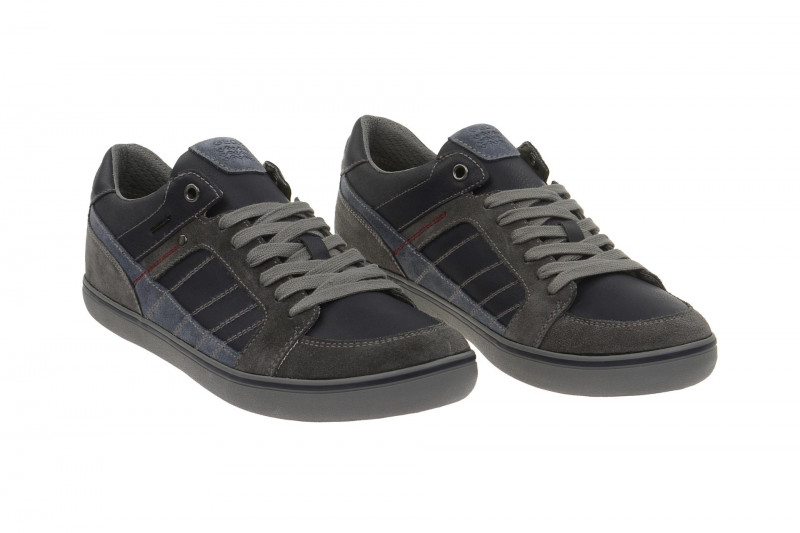 Geox Respira Box F Sneakers in blau grau Herrenschuhe