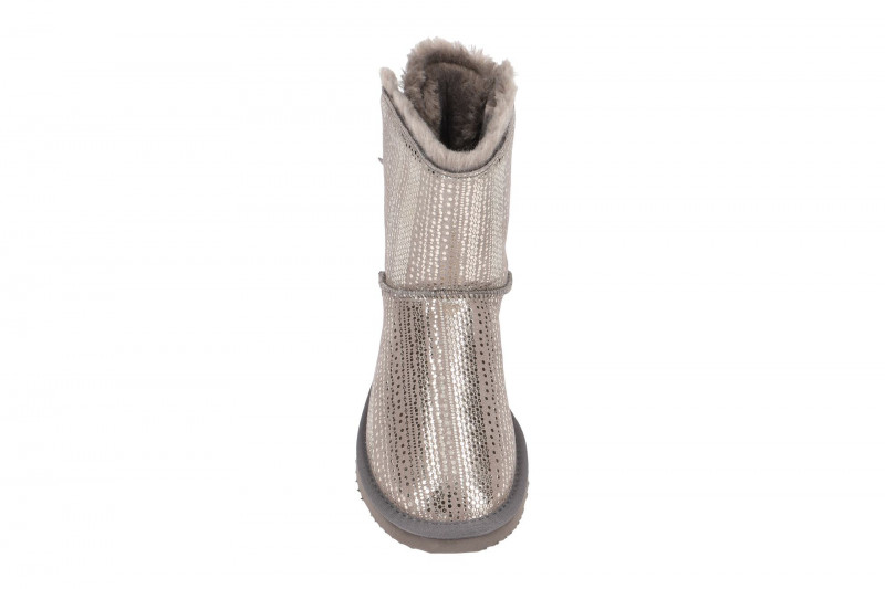 Oog Stiefel grau silber Schleife Boots