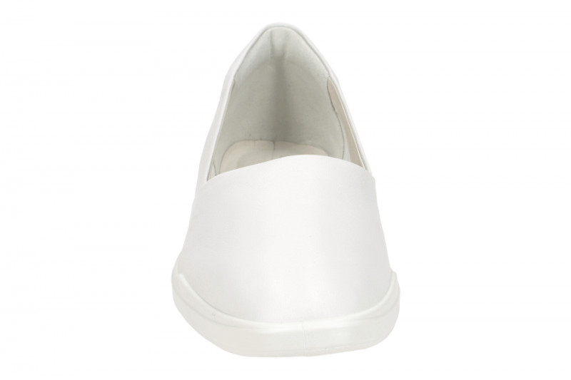 Ecco Simpil Schuhe weiß Damen Slipper