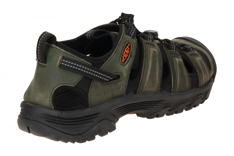 KEEN Targhee III Trekking Sandale grün Leder 1022428