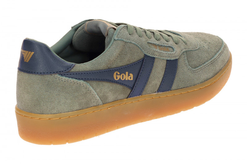 Gola Schuhe Hawk Sneakers grau blau Suede CMB571