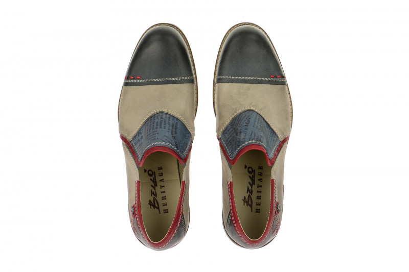 Bello HE117 Slipper blau beige