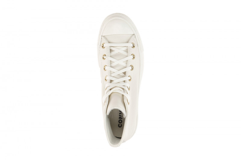 Converse Schuhe Chuck Taylor All Star Plateau weiß creme Lift Hi Leder
