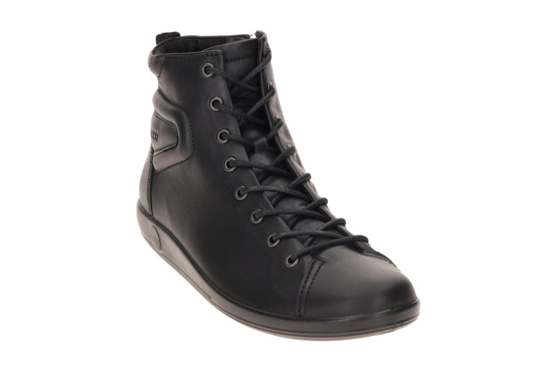 Ecco Soft 2 Stiefeletten Schuhe schwarz Sneaker High Cut 207513