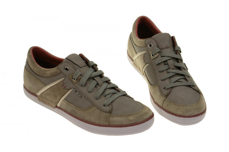 Geox Box Schuhe grau beige - U44R3C