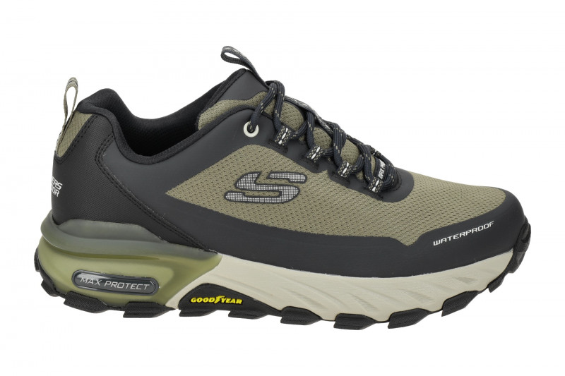 Skechers Max Protect Schuhe grün olive Herren Waterproof 237304
