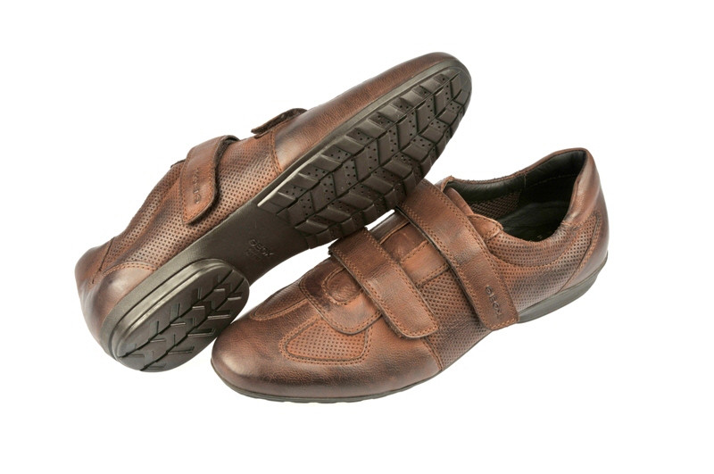 Geox James Schuhe braun coffee Klettverschluss