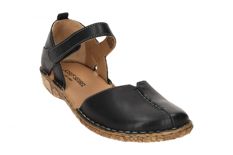 Josef Seibel Sandale Rosalie 42 schwarz Glattleder