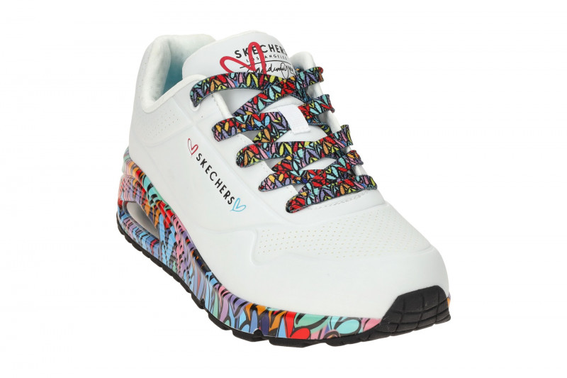 Skechers Uno Schuhe weiß Lovewall 177918